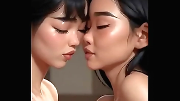 JAPANESE TEEN LESBIANS WITH A HUGE ANAL HOLE LICKING THEIR WET PUSSIES.