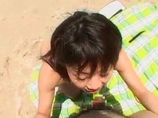 Tokyo's Nippon teen meets XXX with sex-crazed porn star and fucks her on the beach