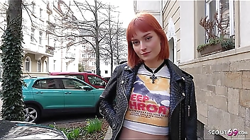 GERMAN SCOUT - Skinny Crazy Redhead Teen Dolly Dyson get Rough Fucked at Model Job